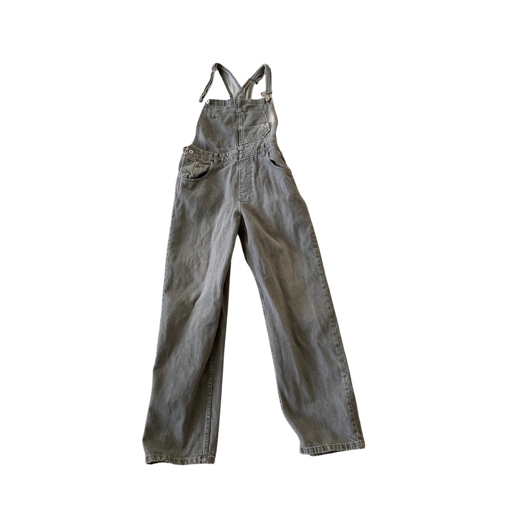 We The Free Grey ziggy Overalls Jumpsuit Women's Size M